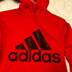 Black and red adidas climawarm hoodie